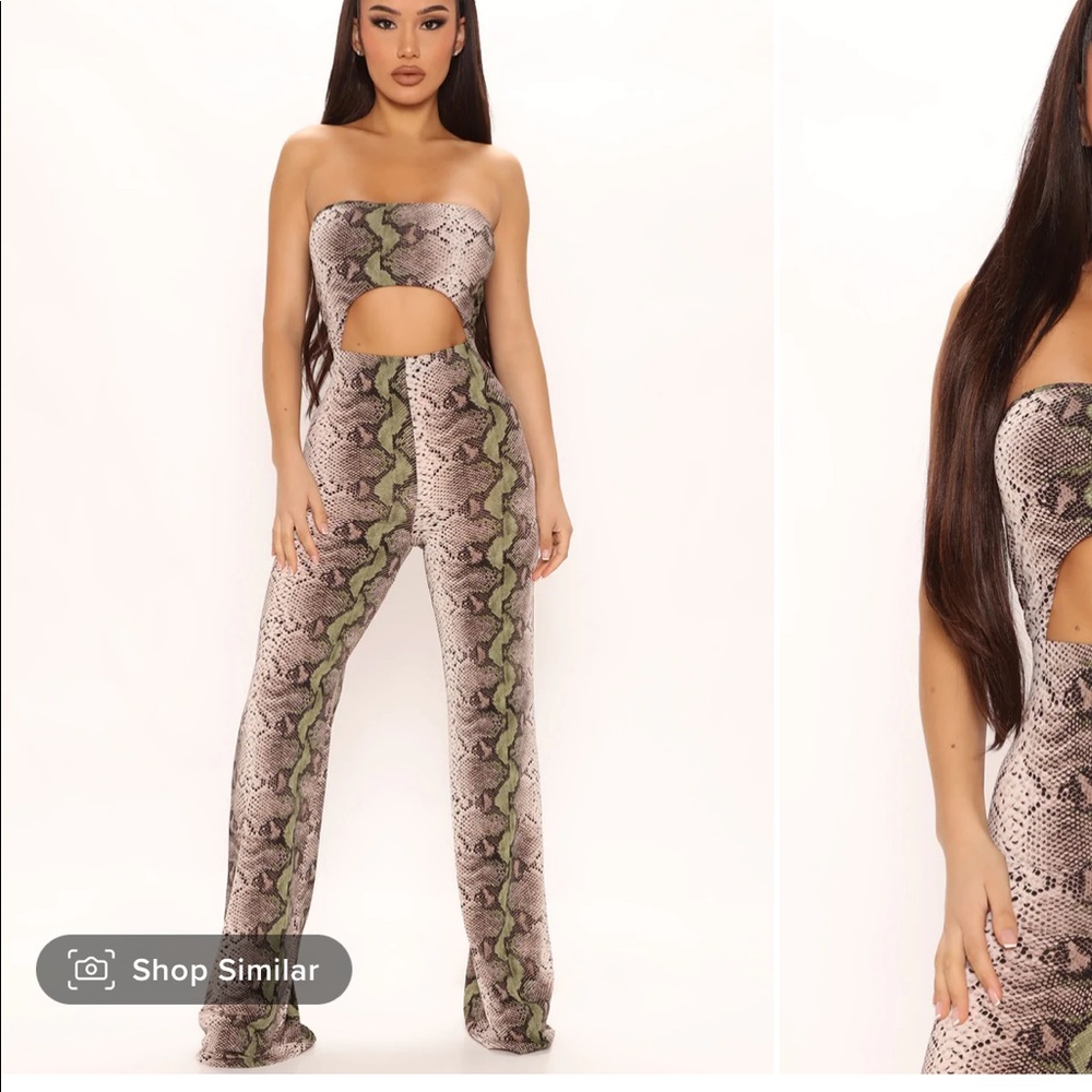 Fashion Nova: Better without you jumpsuit- olive